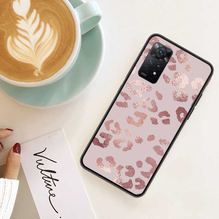 

Leopard Print Pink Case Phone For Redmi 13 14C 12 12C Note 14S 14 Pro Plus 10 10A 10C 9 9A 9C 9T 8 8A 7 7A TPU Clear Cover Redmi Note 14 Pro 5G