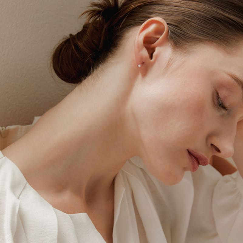 byweekend [Mamre]14k Mini haze earring