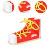 Holzschnünde -Turn Shoes Toys Educational for Children Lightweight Improves Hand -eye