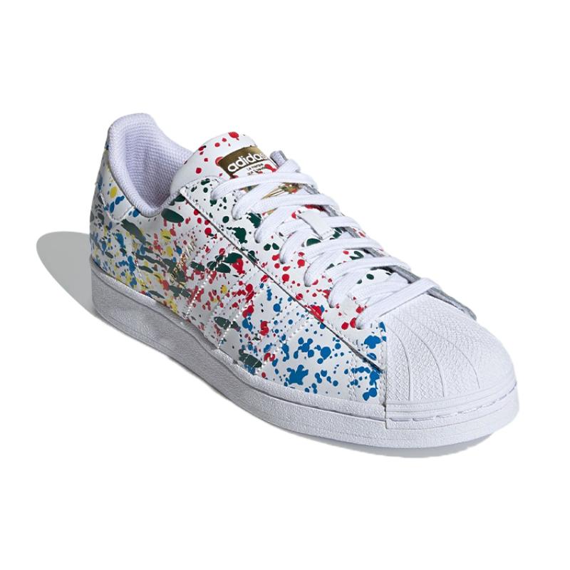 adidas Superstar Splashes Splatter And Drips White Sneakers FX5537