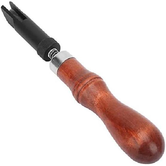 Leather Crafttool Groover, Adjustable "V" Type Leather Craft Stitching Groover Push Groover Skiving Edger Beveler Leather Grooving Craft Gouge Tool