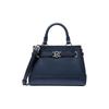 Mini Leather Shoulder Bag With Metal Details Women Handbags Navy-Blue 35F4S6RC0T-NAVY
