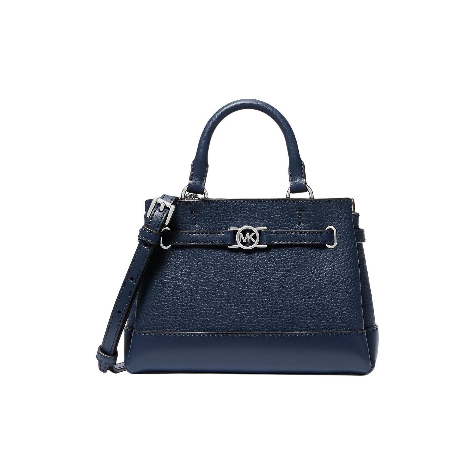 

Michael Kors Mini Leather Shoulder Bag With Metal Details Women handbags Navy-Blue 35F4S6RC0T-NAVY Shopping Bag Set(Basic Set+Shopping Bag)