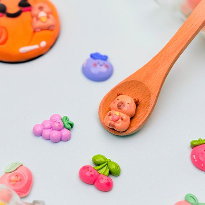 Capybara Vegetable Fruit Friends Keychain Making Set for 1