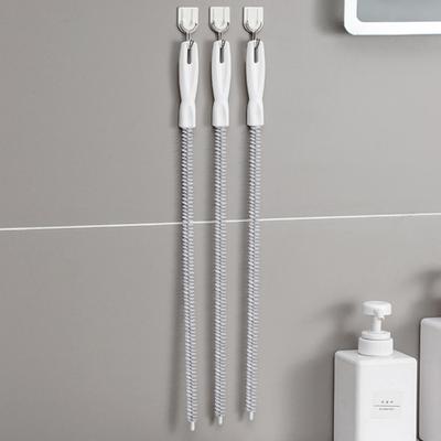 Abflussbürste, biegsamer Haarfänger, langer ergonomischer Griff, Rohrreiniger, Spülbeckenzubehör