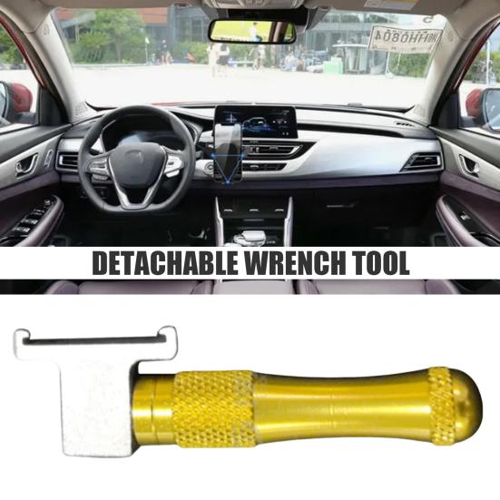 Ergonomic Handle Wrench, Compact Multifunctional Lever Tool, Aluminum Alloy Steel Anti-Slip Grip Detachable Structure Portable Wrench