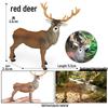 Realistic Christmas Elk Reindeer Ornament - Horse & Deer Antlers Animal Toy Gift