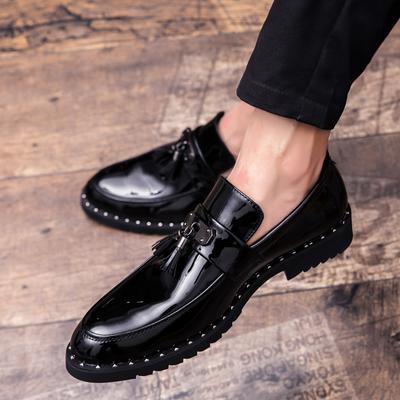 FashionMen's Shoes Leather Fashion Men Loafers Shoes Summer Breathable Vintage Tassel Men Slip On Outdoor Shoes Mocassins Homme L5