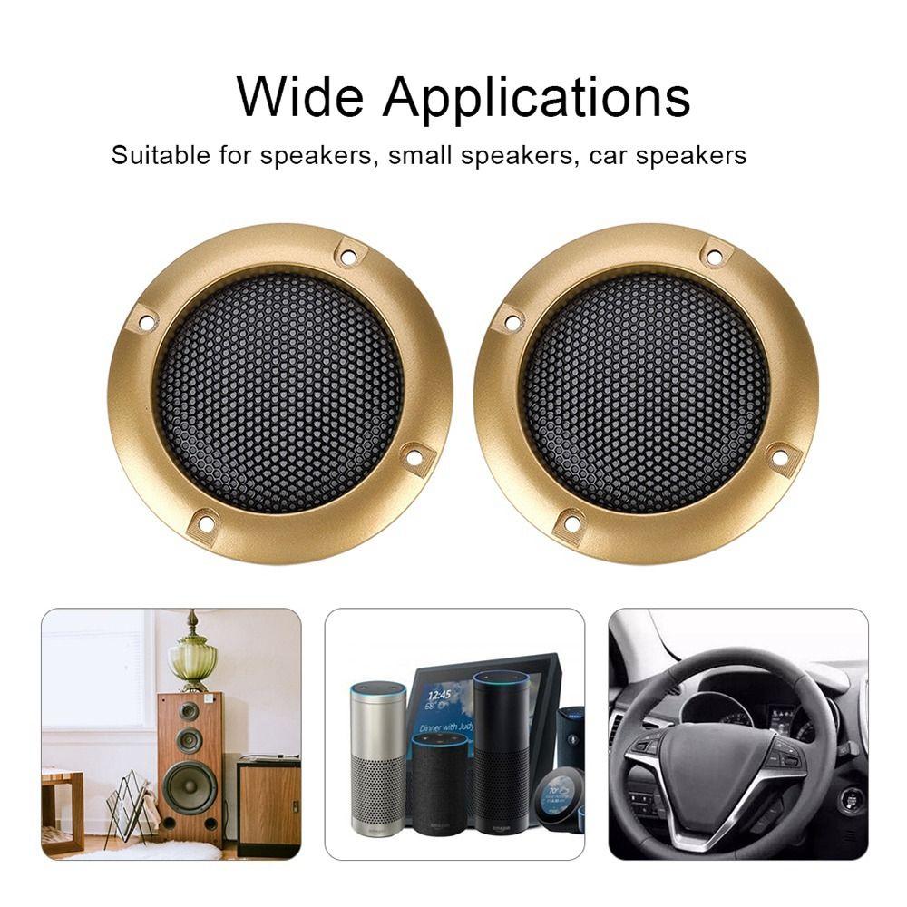 2Pcs Black Gold Silver Speaker Protective Grill Decorative Speaker Mesh Circle  Audio DIY Decoration