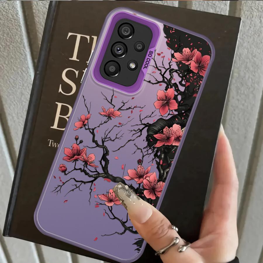 

Case for Samsung Galaxy A51 A52 A56 A10 A20 A72 A50 A04 A05 A03 A06 A07 A71 A54 Back Phone Cover Creative Flower Art Galaxy A56 5G