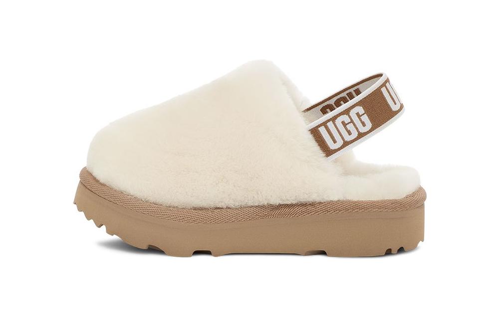 UGG Shearling Kids Slippers Ecru Infant And Toddler 1123633T-NAT 27.5