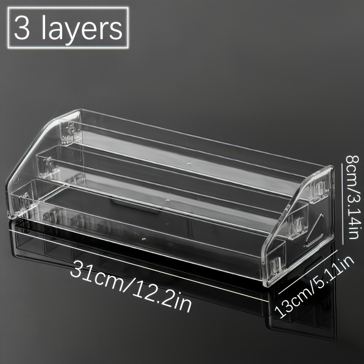 Прозрачный многоуровневый органайзер для хранения и демонстрации лаков для ногтей