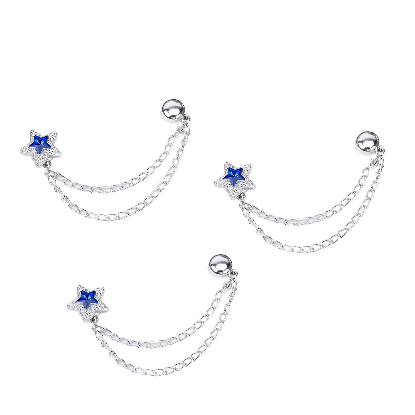 

High Strength Alloy Magnetic Pant Cuff Chain Adjuster Prevents Tripping During Running Cycling And Active Lifestyles Fashionable Blue Accessory синій