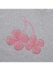 Big Clover Cherry Graphic Fleece Hoodie [Melange Gray]