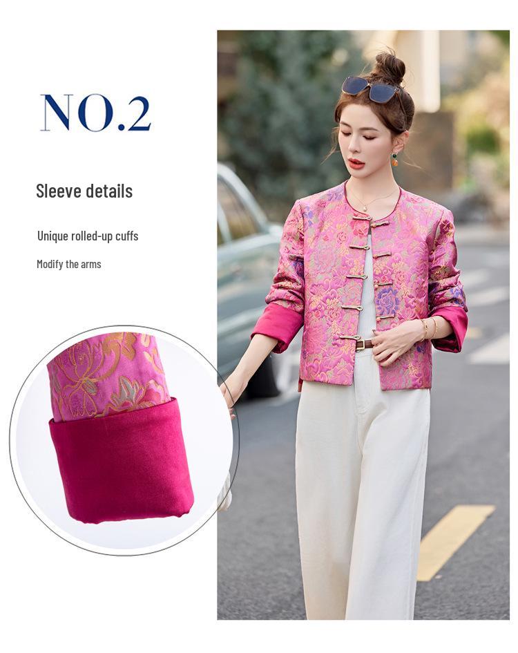 2025 Spring Collection: Women's High-End Chinese Style Jacquard Jacket (SY1700)