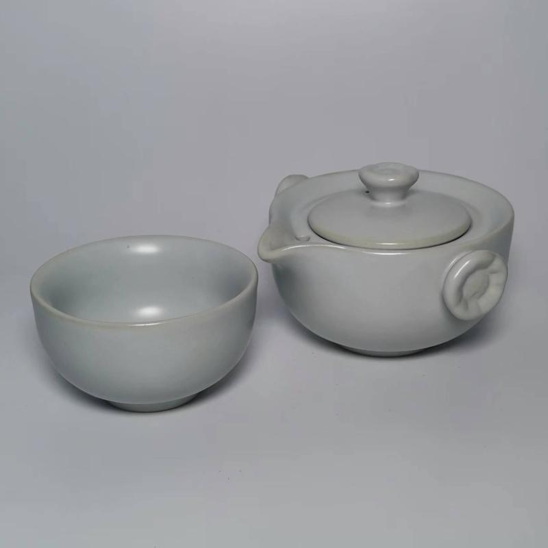 Cestovní čajový set v různých stylech, vysoké kvality, krásný a elegantní Gaiwan, čajová konvička a šálky, porcelánový čajový set, 1 čajová konvička, 1 čajový šálek