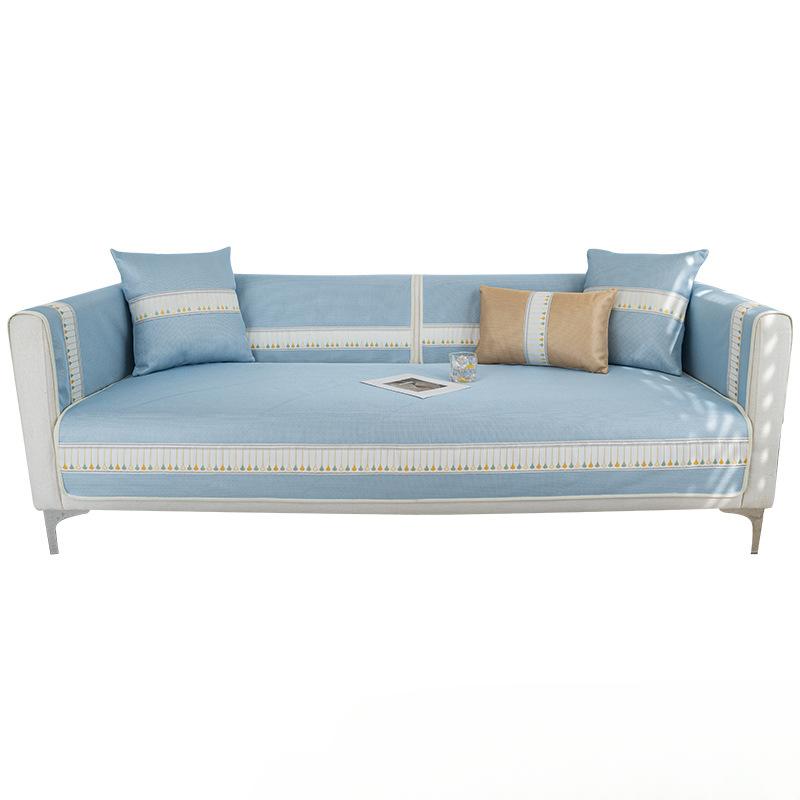 Sofa Cushion Summer Summer Ice Silk Summer Mat Seat Cushion Universal Case Cover Cloth Fashion Simple Modern