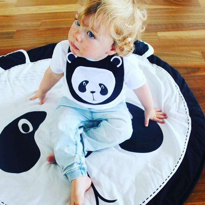 Fox Print Animals Cuddle Play Mat With Soft Fabric For Infant Development And Parentchild Interaction