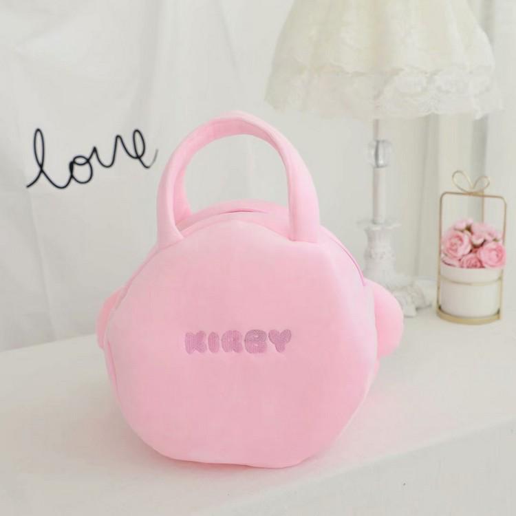 Kirby Star Handbag: Cute Cartoon Plush Bag for Girls, Versatile for Shopping, Sundries, or Cosmetics