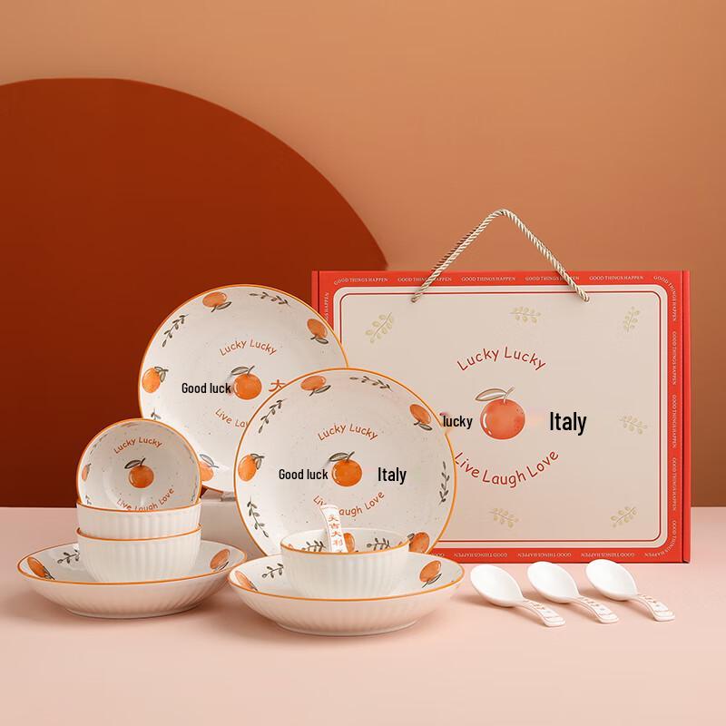 Fortune Blue & White Ceramic Dinnerware Set