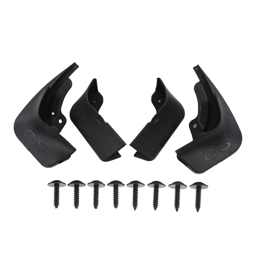 Car Mud 4pcs Guards Flaps Front Rear Maintenance With Screws Replacement For Citroen C5 20132016