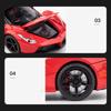 AAYG1 1:24 Laferraris Alloy Sports Car Model Diecasts Metal Toy Racing Vehicles Car Model Simulation Sound Light Collection Kids Gifts