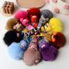 Echter Fuchs Haarball Schlafpuppe Anhänger Plüsch Schlüsselanhänger Accessoires Fell Geschenk Schmuck