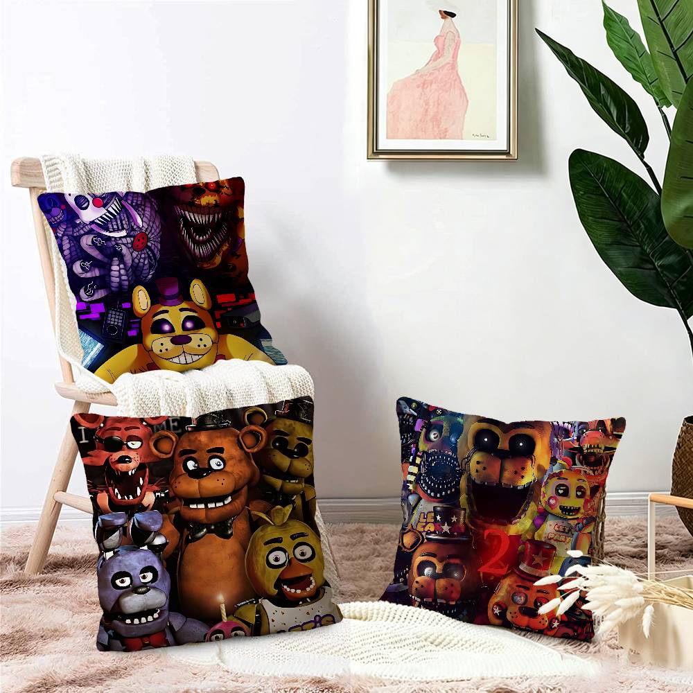 New FNAF Movie Game Cushion Cover Pillowcase Upholstery Sofa Throw Pillow Home Decor Pillowcas