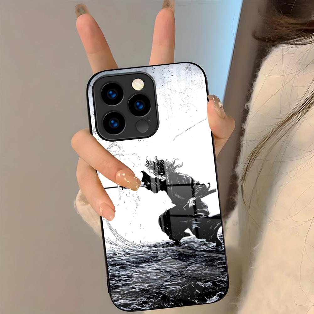 Vagabond Manga Classic Phone Case For IPhone 17 Pro Max 16 15 14 Pro Max 13 11 Plus Glass Cover