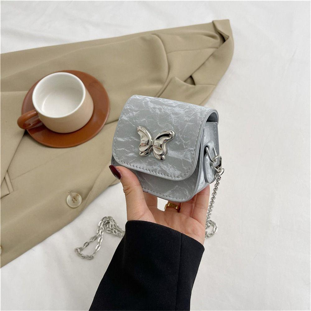 Fashion Women PU Leather Chain Shoulder Messenger Bag Crossbody Bag Ladies Girls Fashionable and Simple Small Handbags