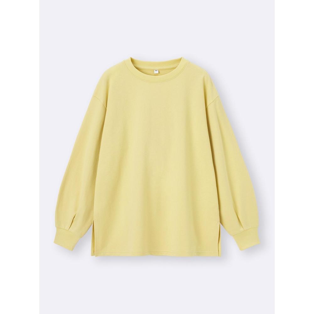 Gu By Uniqlo LighT SweaT Oversized T  Long Sleeve 