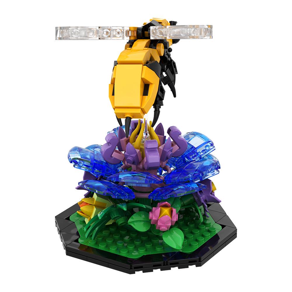 MOC Animal Series Dragonfly & Butterfly Building Blocks - Lego Compatible Toy Model