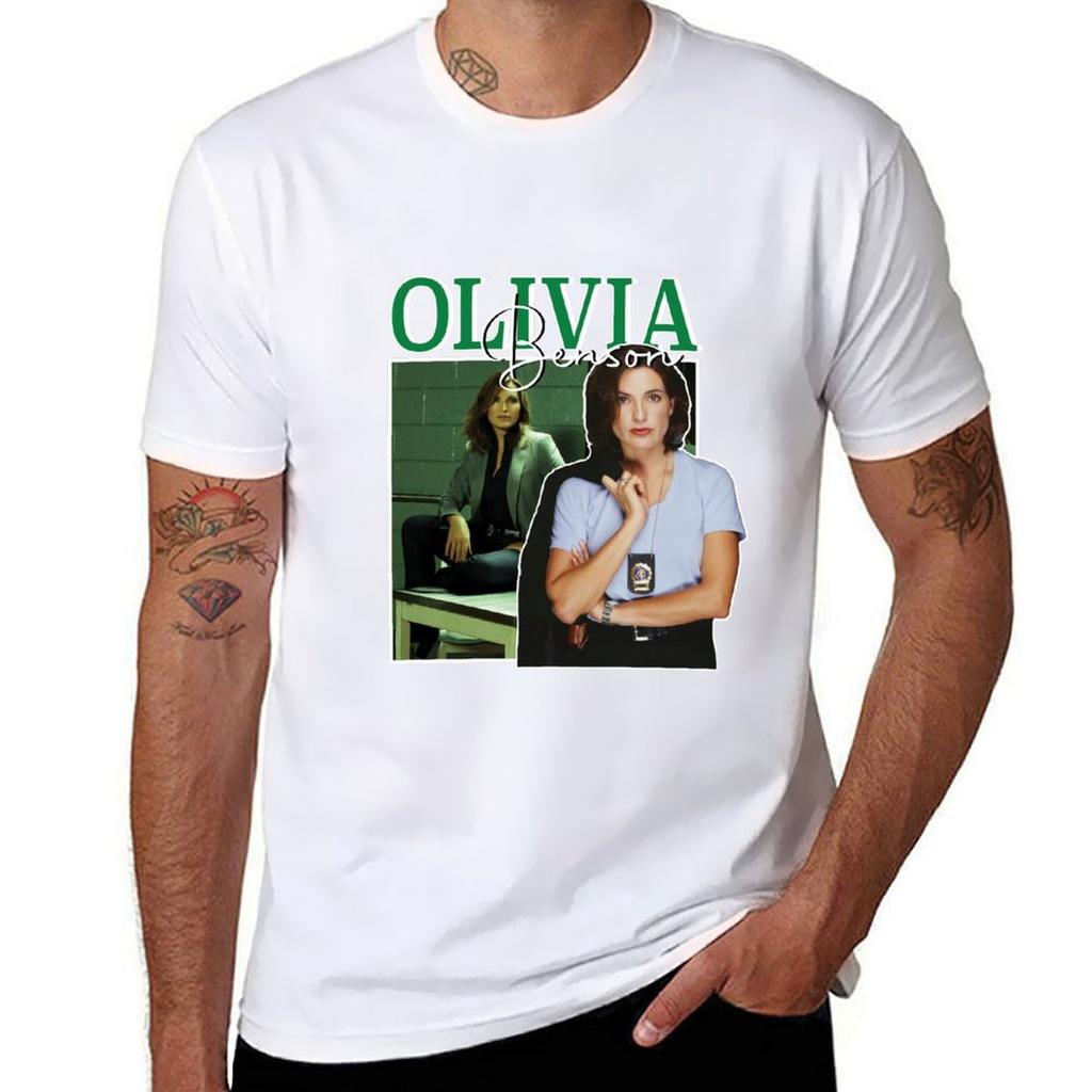 Olivia Benson Vintage T-Shirt Sportlich Atmungsaktiv Kurzarm T-Shirt