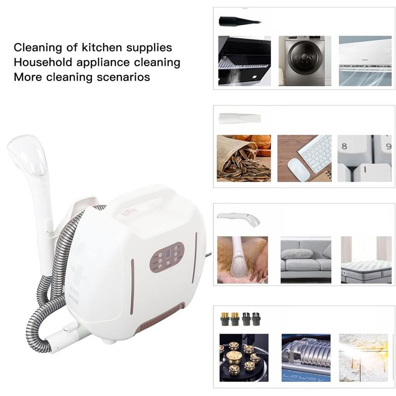 Household High Temperature Steam Cleaner Handheld Carpet Cleaner Kitchen Sofa Mattress Powerful Deep Stain Cleaning Machine