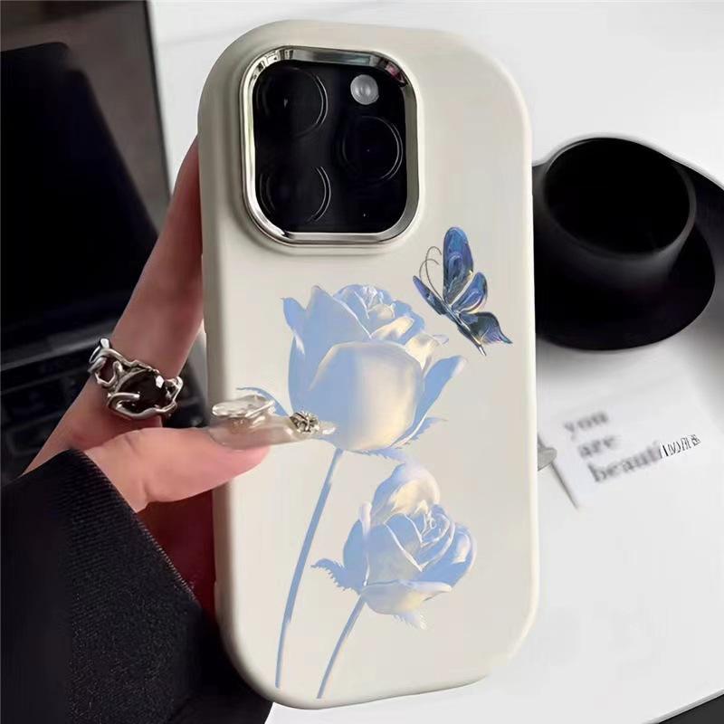 Butterfly Suitable for Apple 15pro Europe and America 16promax Mobile Phone Case Iphone14 Creative 13mini12