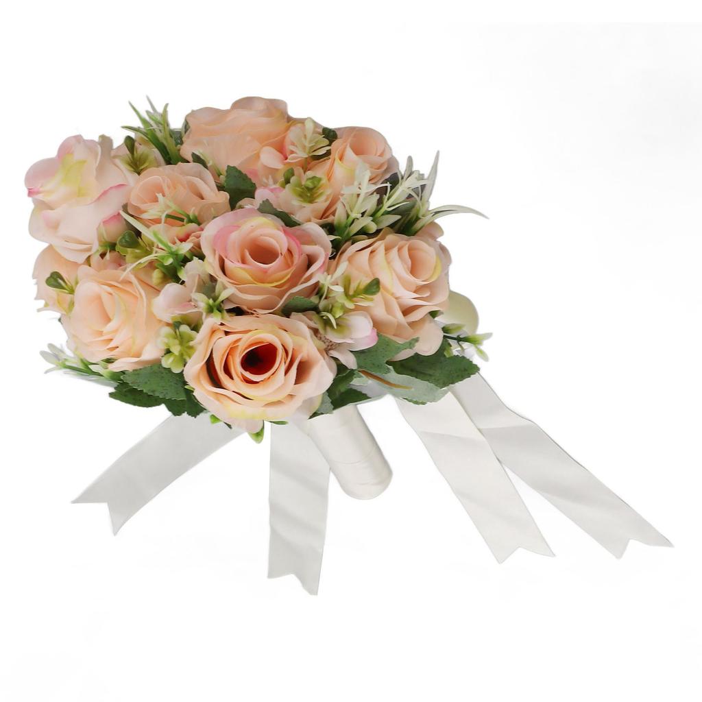 Wedding Bouquets Flower Hand Bouquet Silk Artificial Fake Flowers for   Wedding Party and