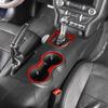 Car Car Front Cup Holder Gear Shift Decorative Ring Cover  For Ford Mustang 2015-2023 Car Interior Acessories