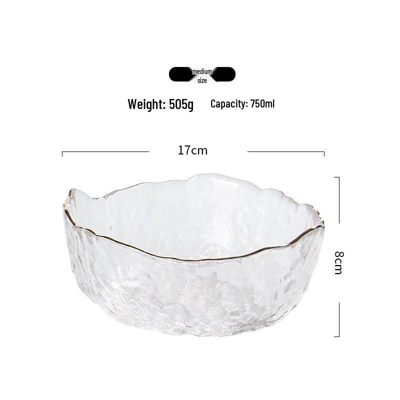 Luxury Glass Fruit Plate - Elegant Coffee Table Display with Salad Bowl Functionality