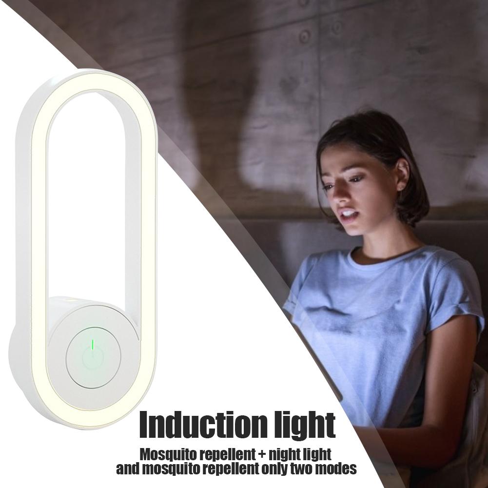 LED Světlo proti komárům Hubička hmyzu švábů Noční světla Ultrazvukový odpuzovač škůdců Kruhové noční světlo pro domov/kancelář/hotel