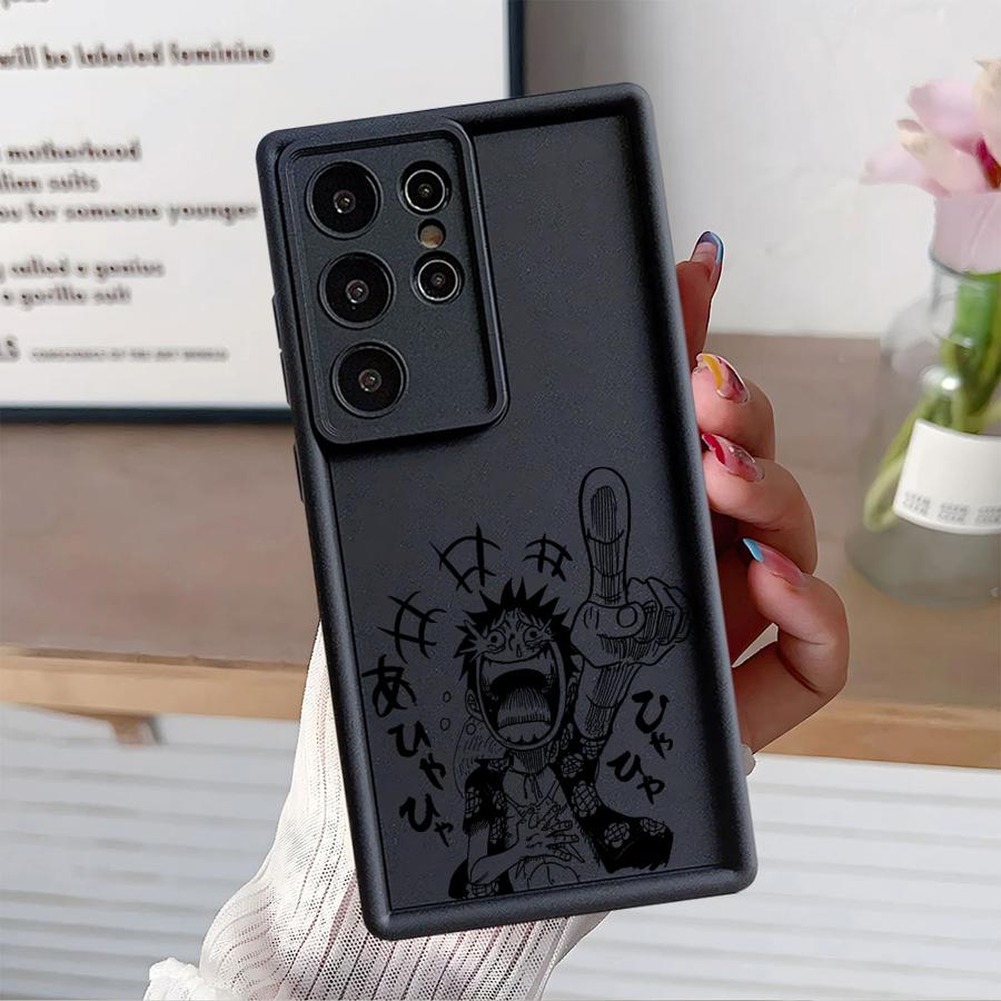 Phone Cover Case for Samsung Galaxy S24Ultra S25 Edge S21 S24 Plus S22 S23 FE S20FE S25 Ultra Anime ONE PIECE Luffy
