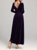 Autumn New French Style Evening Gown Long Silk Velvet Dress