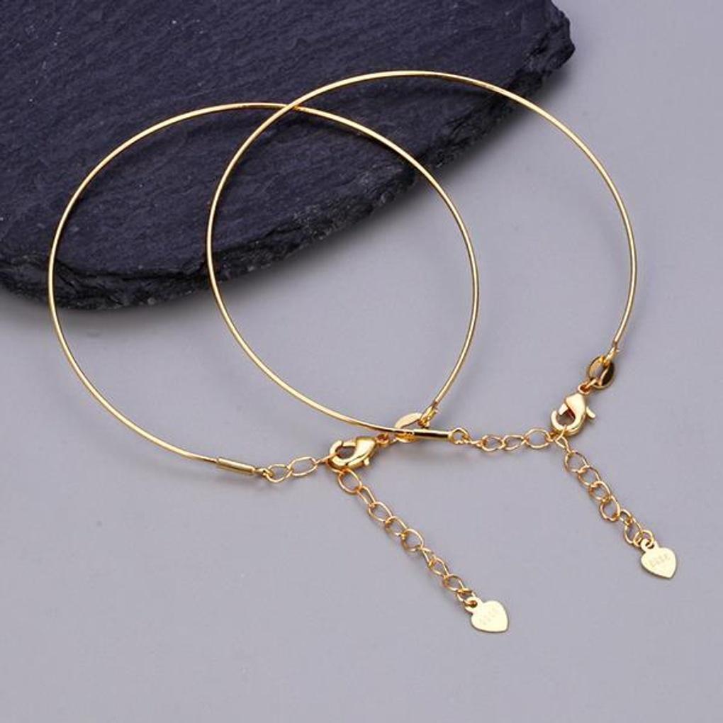 

Women s Stylish Ring Bangle Gold Bracelet BLS902