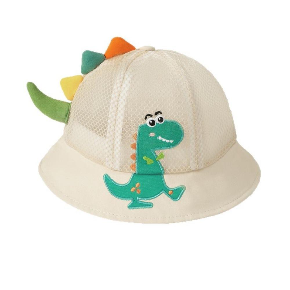 Wide Brim Kids Bucket Hat Adjustable Chin Strap Children Fisherman Cap Baby Bucket Hat Spring бежевый