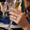 Luxury 925 Sterling Silver Classic Ring for Women Shining Jewelry Simple Like Diamond Ring Imitation Diamond Women's Ring Gifts
