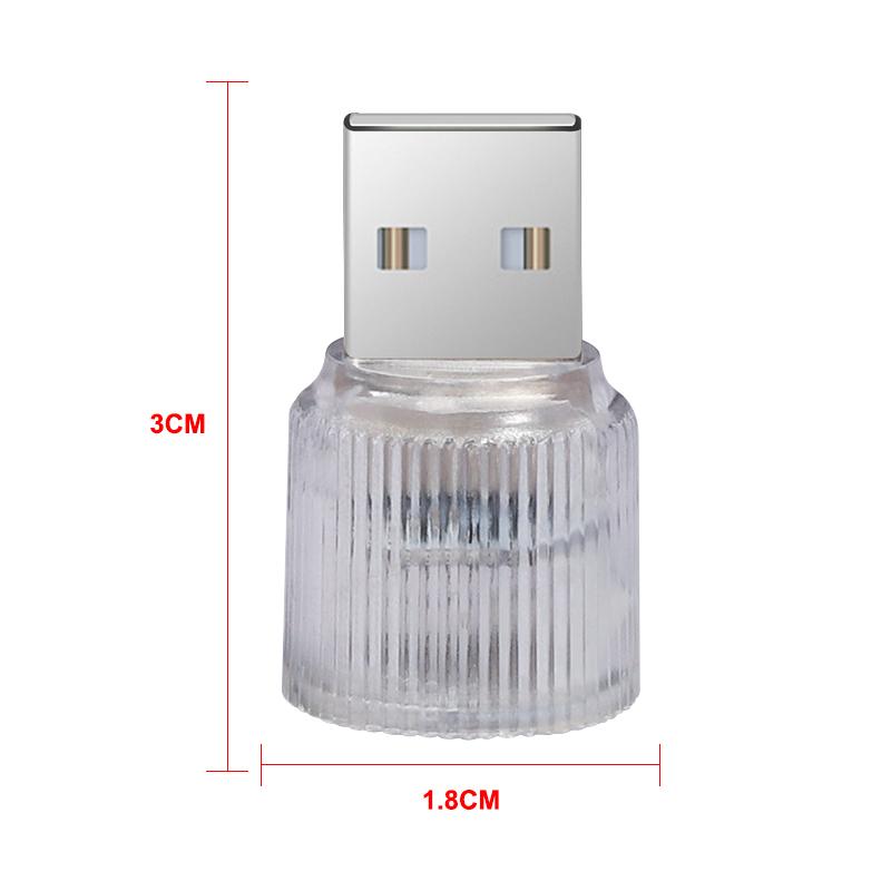 1 Pièce Lumière LED USB pour Voiture Lumière d'Ambiance Intérieure Auto Style Emblème de Voiture Pour Hyundai i30 Tucson Elantra Venue Palisade Terracan Accent Kona