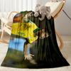 Neymar Celebrates Victory Blanket Ultra-Soft Suitable for Chair Office Chair Picnics for All Occasions Stylish Decor