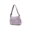 New Champion Fabric Shoulder Bag Unisex Black/Rose Purple/Stone Gray U5CACPU14