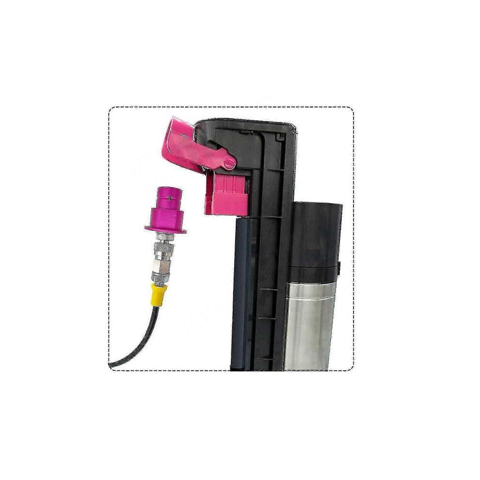 (Pink) External Co2 Tank Adapter Hose Kit For Sodastream Duo Quick Connect W21.8 G3/4-hao