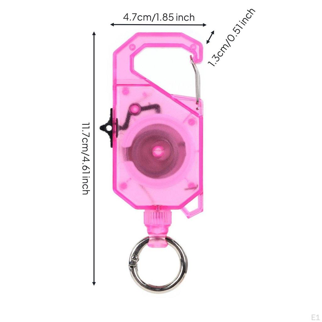 Fishing Rod Leash Switch Lock Smooth Draw Retractable Coiled Lanyard for