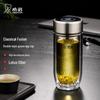 250ML Double Wall Glass Tea Cup with Infuser and Lid